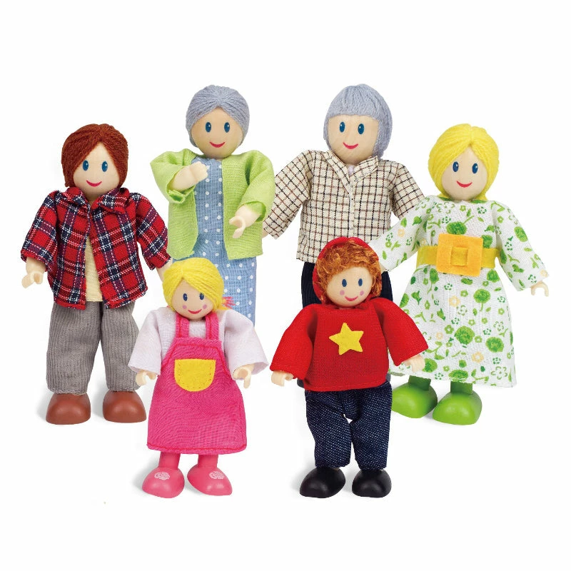 Hape Caucasian Doll Family 1 Hape Caucasian Doll Family