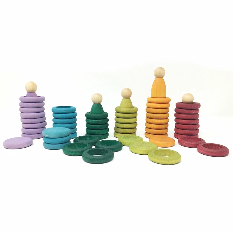 Grapat Nins, Rings & Coins Warm Colours Set 1 Grapat Nins, Rings & Coins Warm Colours Set