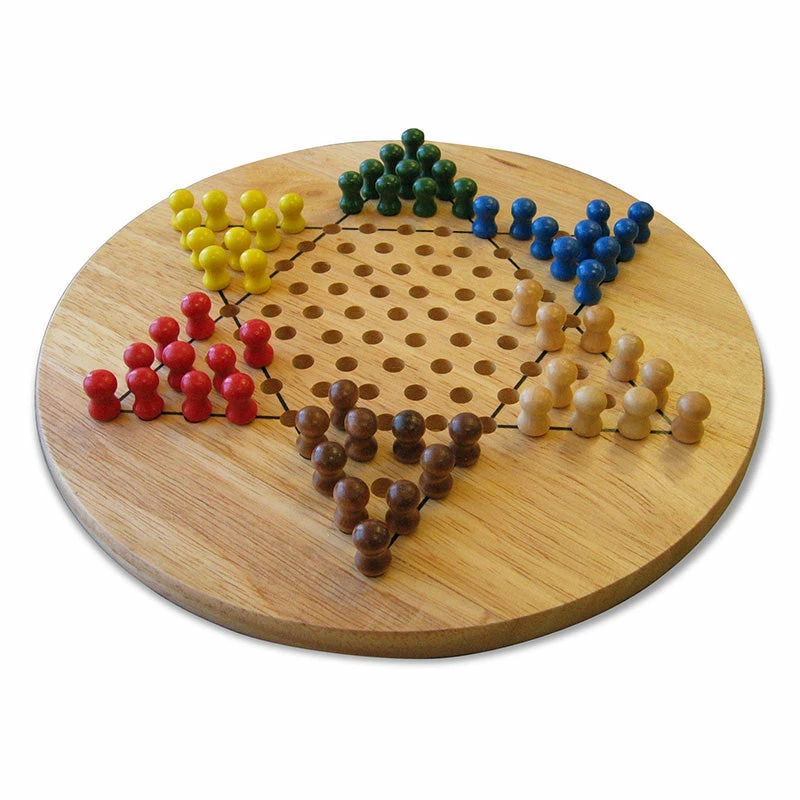 Fun Factory Chinese Checkers Wooden Game 1 Fun Factory Chinese Checkers Wooden Game