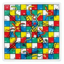 Fun Factory Snakes & Ladders Wooden Game