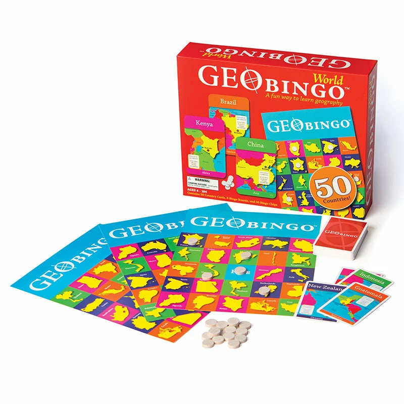 GEOToys GeoBingo Geography Bingo Game 1 GEOToys GeoBingo Geography Bingo Game