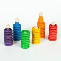 Grapat Nins, Rings & Coins Rainbow Set -Le Toy Van Shop GRA15102 2 800x800 crop center