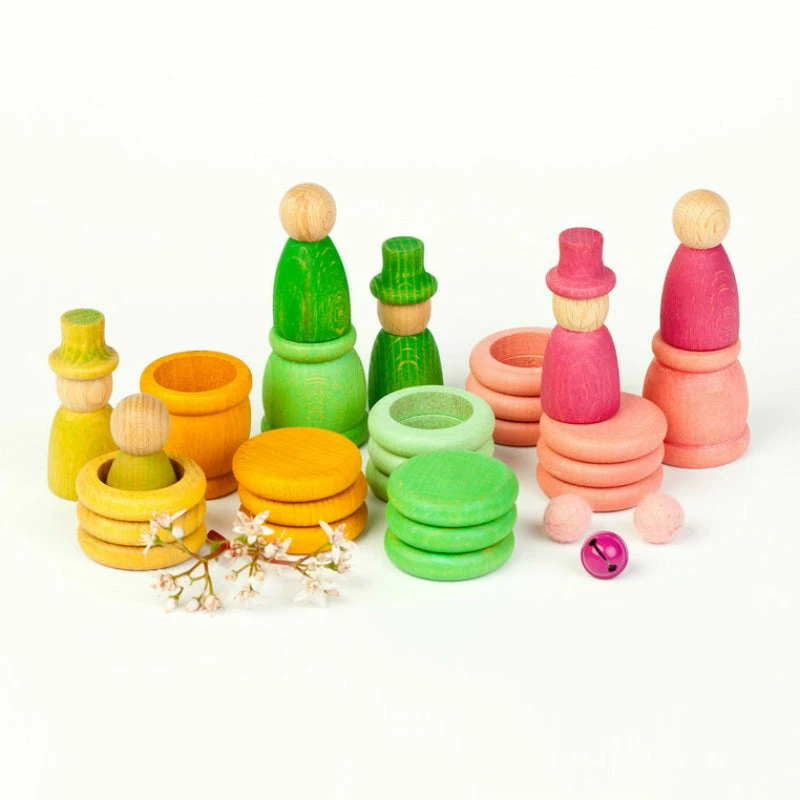 Grapat Nins Spring Peg People Play Set 2 Grapat Nins Spring Peg People Play Set - Image 2