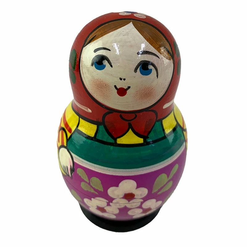 Russian Treasures Village Traditional Babushka Dolls Set 5pc 3 Russian Treasures Village Traditional Babushka Dolls Set 5pc - Image 3