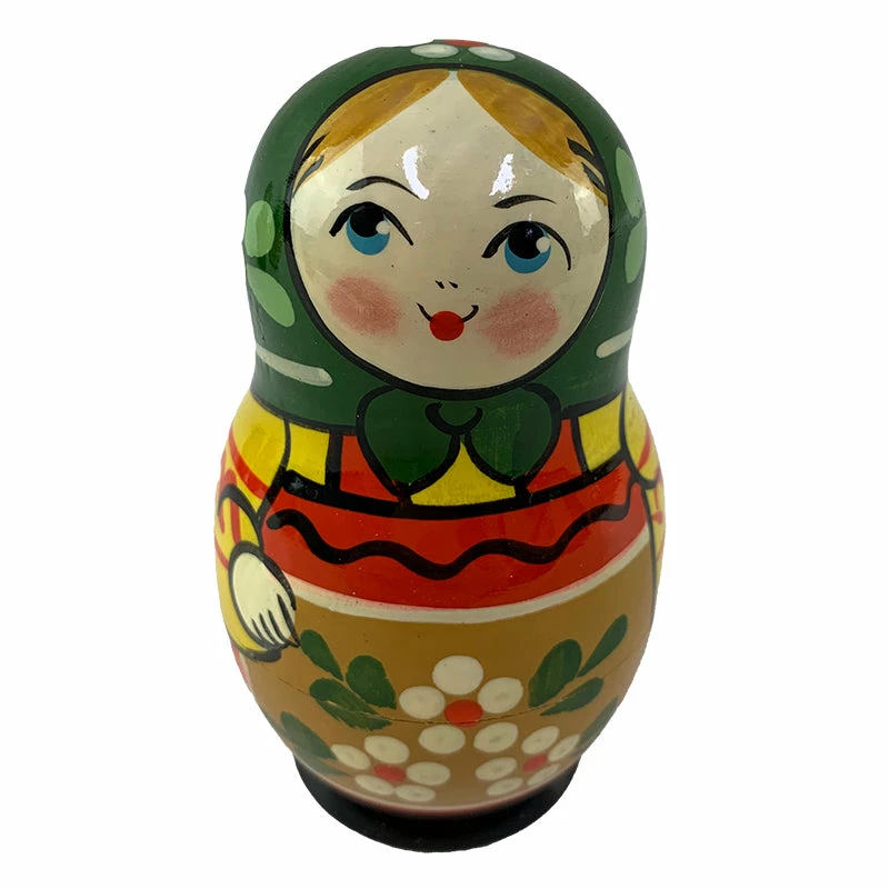 Russian Treasures Village Traditional Babushka Dolls Set 5pc 4 Russian Treasures Village Traditional Babushka Dolls Set 5pc - Image 4