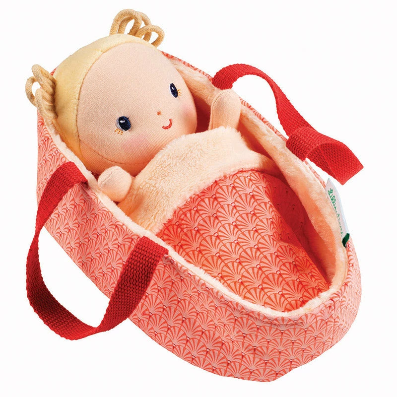 Lilliputiens Baby Anais In Carry Basket 1 Lilliputiens Baby Anais In Carry Basket
