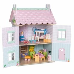 Le Toy Van Sweetheart Cottage With Furniture -Le Toy Van Shop LEH126 2 800x800 crop center