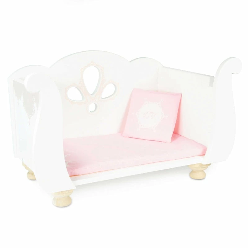 Le Toy Van Honeybake Doll Sleigh Cot 2 Le Toy Van Honeybake Doll Sleigh Cot - Image 2