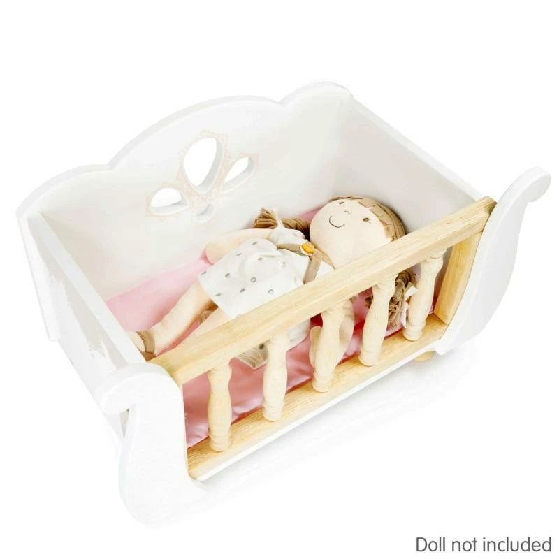 Le Toy Van Honeybake Doll Sleigh Cot 5 Le Toy Van Honeybake Doll Sleigh Cot - Image 5