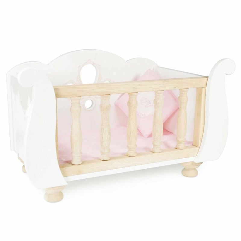 Le Toy Van Honeybake Doll Sleigh Cot 1 Le Toy Van Honeybake Doll Sleigh Cot