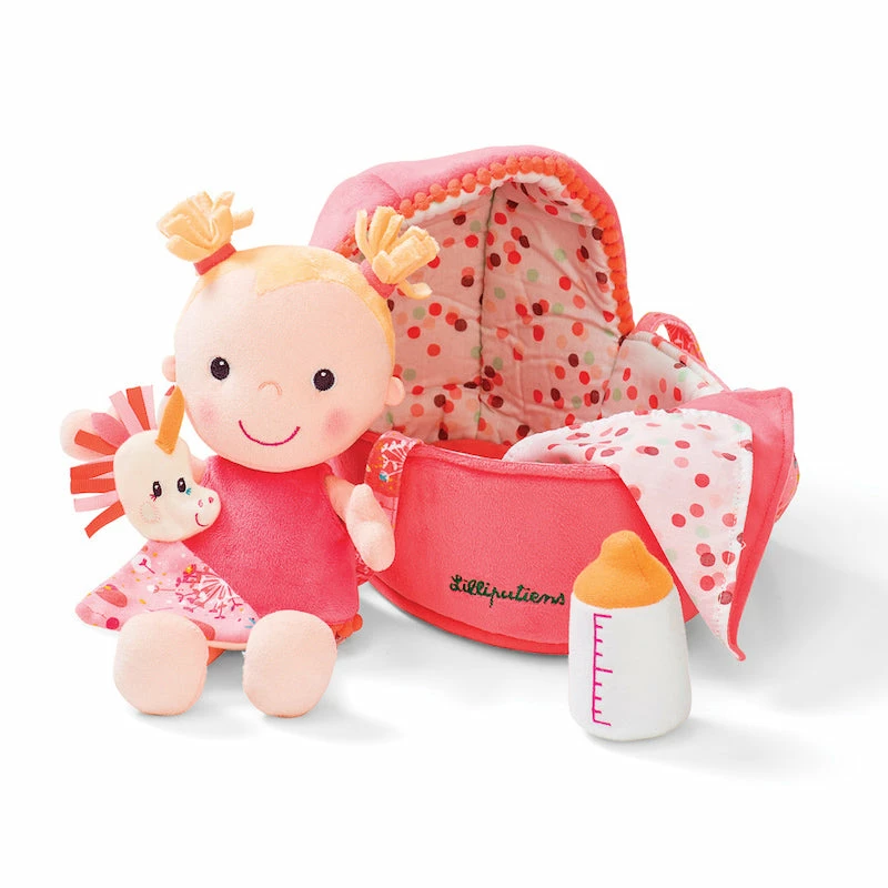 Lilliputiens Baby Louise In Carry Basket 1 Lilliputiens Baby Louise In Carry Basket