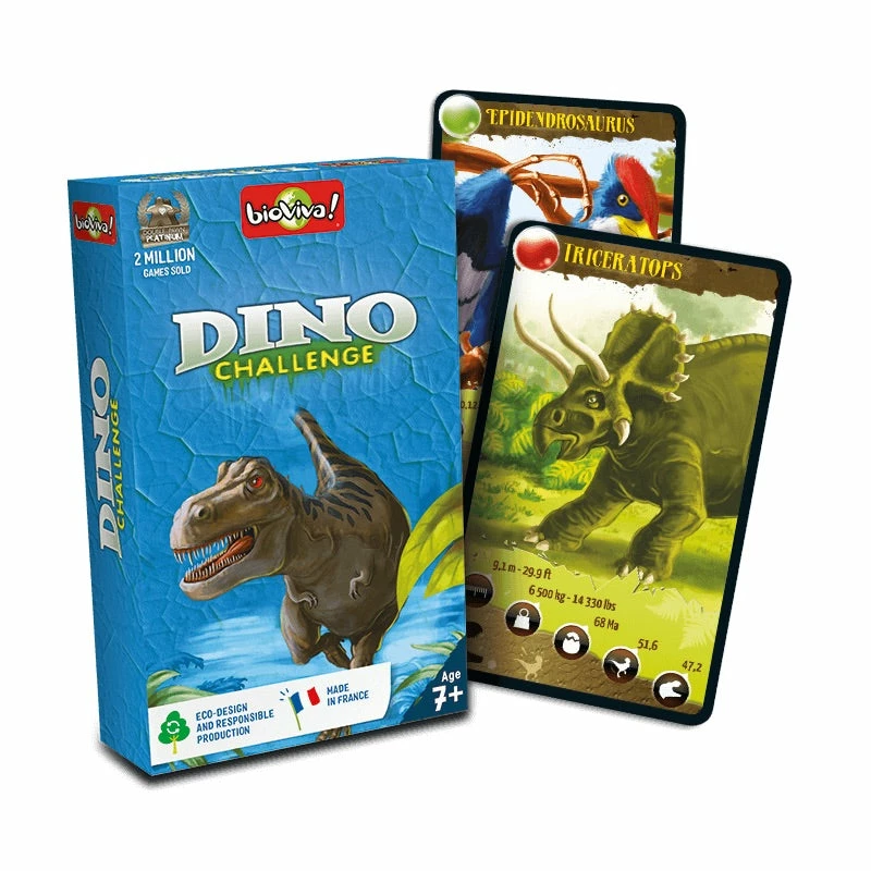 Dinosaur Challenge Card Game Bioviva Dinosaur Challenge Card Game -Le Toy Van Shop Nature Challenge