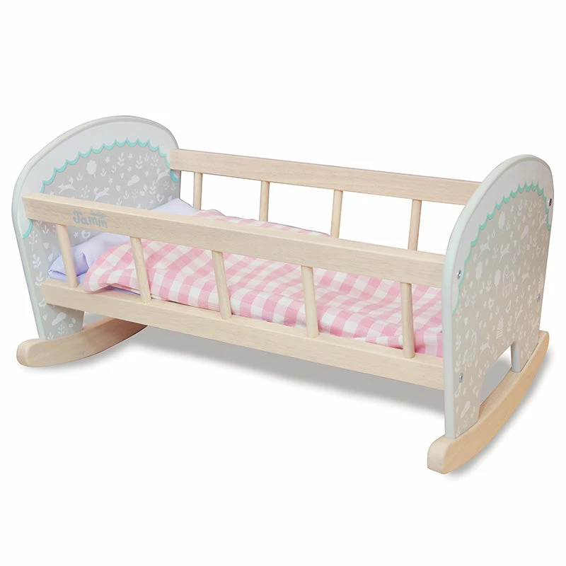 Indigo Jamm Petworth Doll Cradle With Bedding 1 Indigo Jamm Petworth Doll Cradle With Bedding