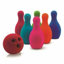 Rubbabu Bowling Set With Rubber Pins & Ball