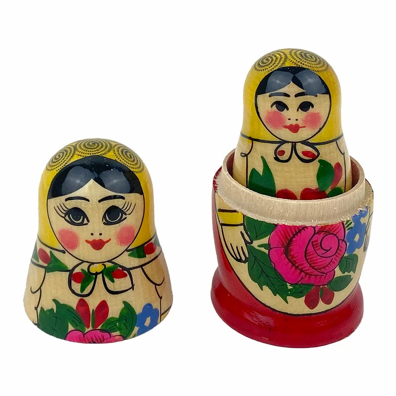 Semenov Traditional Babushka Dolls Set 5pc Russian Treasures Semenov Traditional Babushka Dolls Set 5pc -Le Toy Van Shop