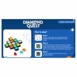 Smart Games Diamond Quest Single Player Game 4 Smart Games Diamond Quest Single Player Game -Le Toy Van Shop SG093 4 800x800 crop center
