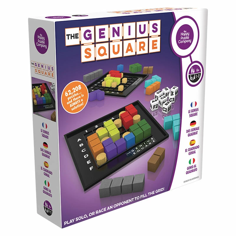 The Happy Puzzle Company The Genius Square Strategic Thinking Game 1 The Happy Puzzle Company The Genius Square Strategic Thinking Game