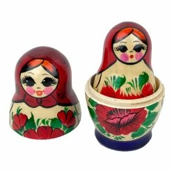 Russian Treasures Kirov Red Traditional Babushka Dolls Set 6pc -Le Toy Van Shop TraditionalRed1 800x800 crop center