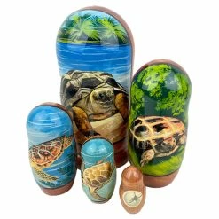 Russian Treasures Turtle Nesting Dolls Set 5pc * 3 Russian Treasures Turtle Nesting Dolls Set 5pc * -Le Toy Van Shop Turtle7copy 800x800 crop center