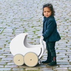Kinderfeets Walker Pram - White -Le Toy Van Shop Walker Pram White 6 800x800 crop center