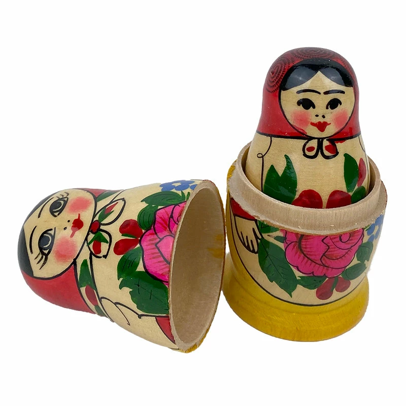 Semenov Traditional Babushka Dolls Set 5pc Russian Treasures Semenov Traditional Babushka Dolls Set 5pc -Le Toy Van Shop