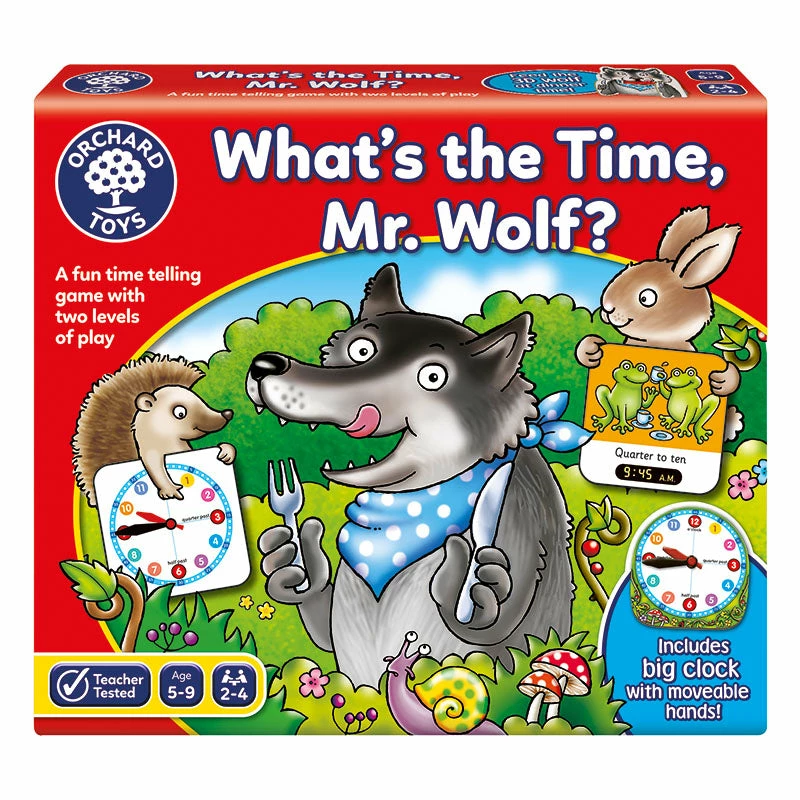 What's The Time Mr Wolf Time Telling Game Orchard Toys What's The Time Mr Wolf Time Telling Game -Le Toy Van Shop oc049 0 Game