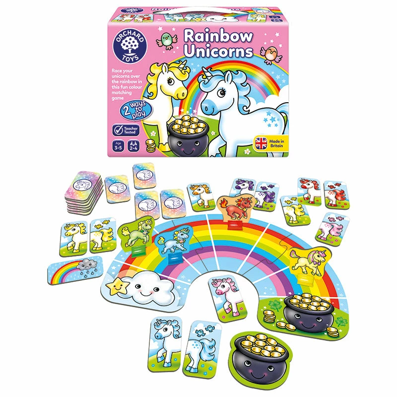 Orchard Toys Rainbow Unicorns Matching Game 3 Orchard Toys Rainbow Unicorns Matching Game - Image 3